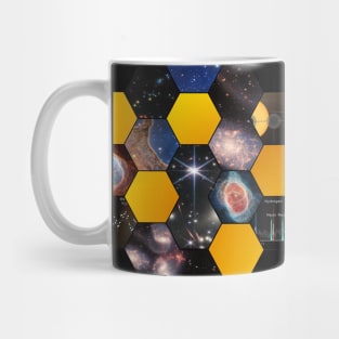 JWST James Webb Space Telescope Hexagonal Images Mosaic Mug